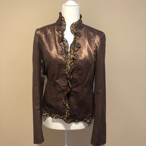 2b Bebe Cheetah Print Blazer